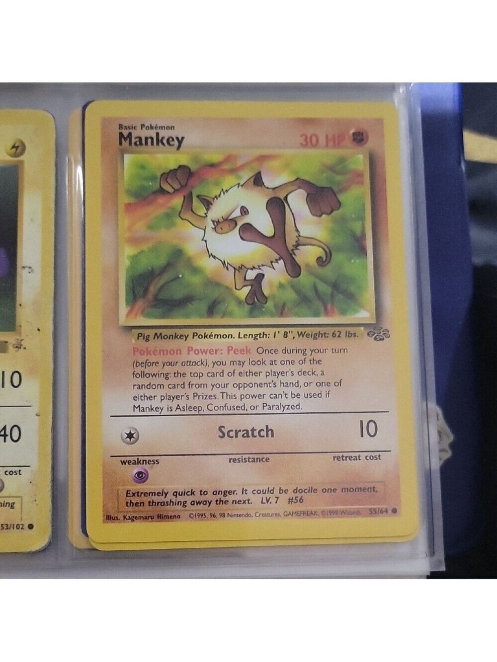 Pokemon Card Mankey